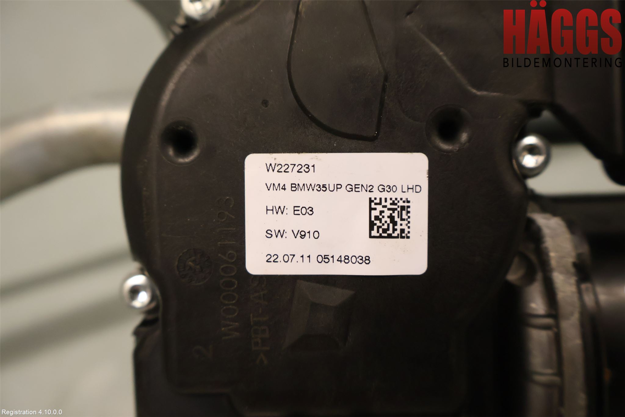 BMW 5 G30/G31/F90 17-23 Torkarmotor Vindruta