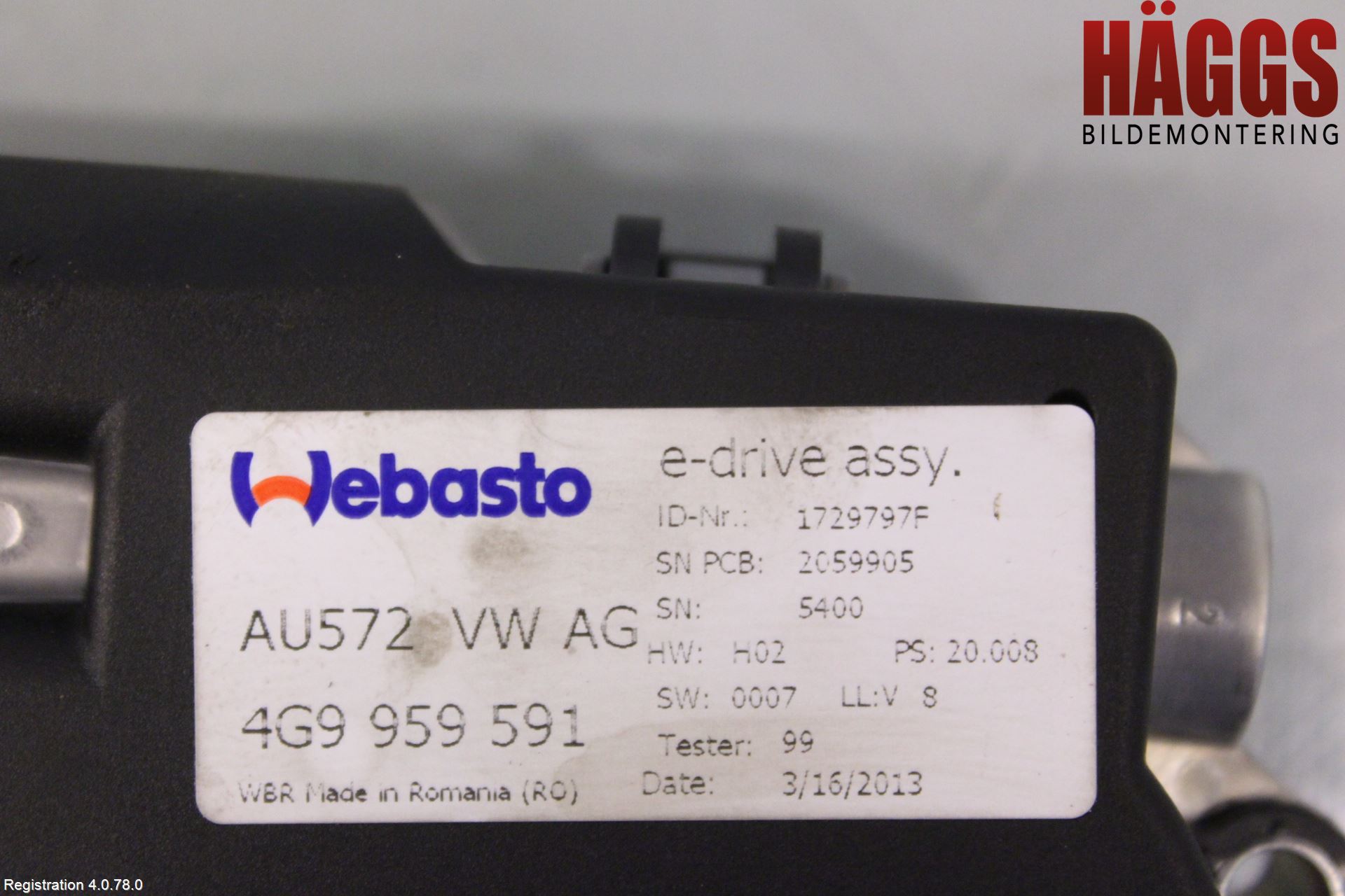 Audi A6/S6 4G 11-18 Taklucksmotor