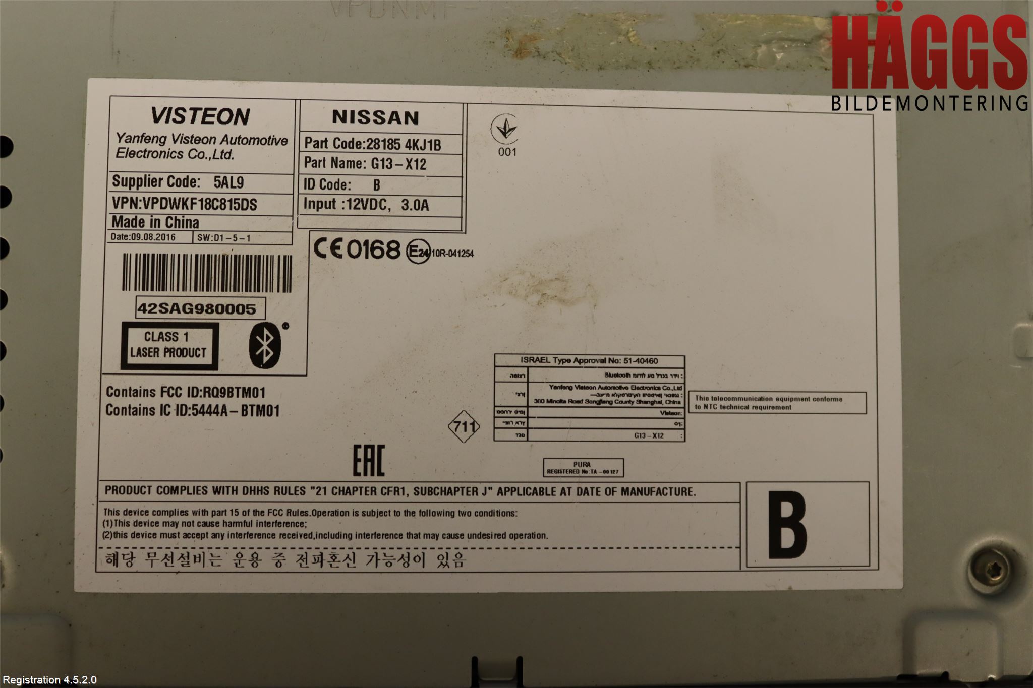 Nissan NAVARA 05-16 Cd Radio - Multimediapanel