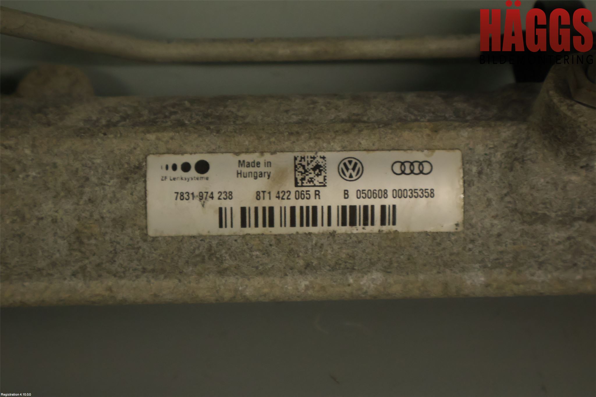 Audi A4/S4 08-11 Styrväxel Servo -Snäcka