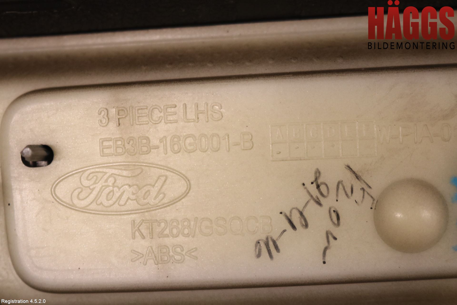 Ford RANGER EU 12-23 List Framskärm Vä