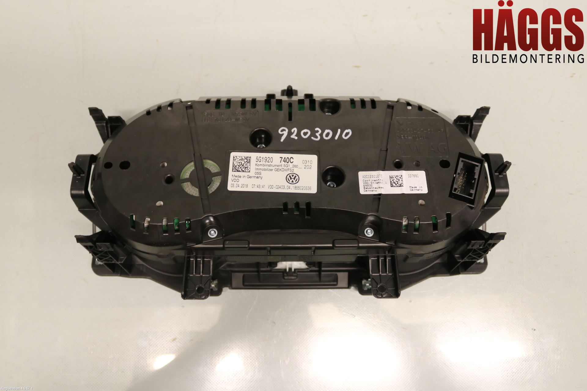 Volkswagen VW GOLF / E-GOLF VII 13-20 Instrument Komb