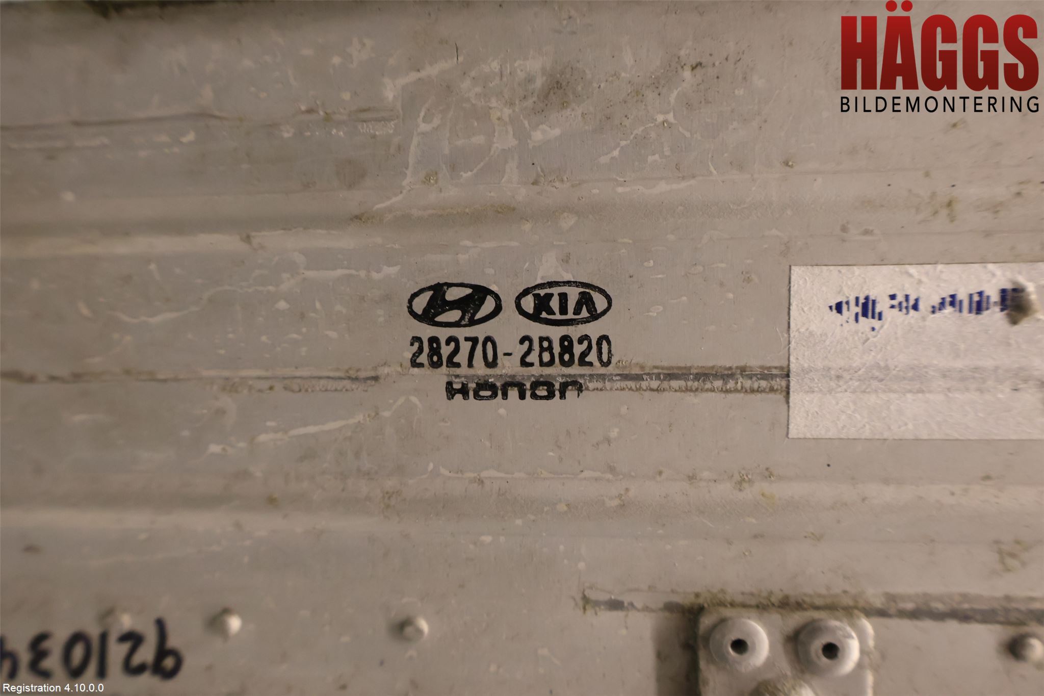 Kia SOUL 09- Laddluft-Intercooler Kyl