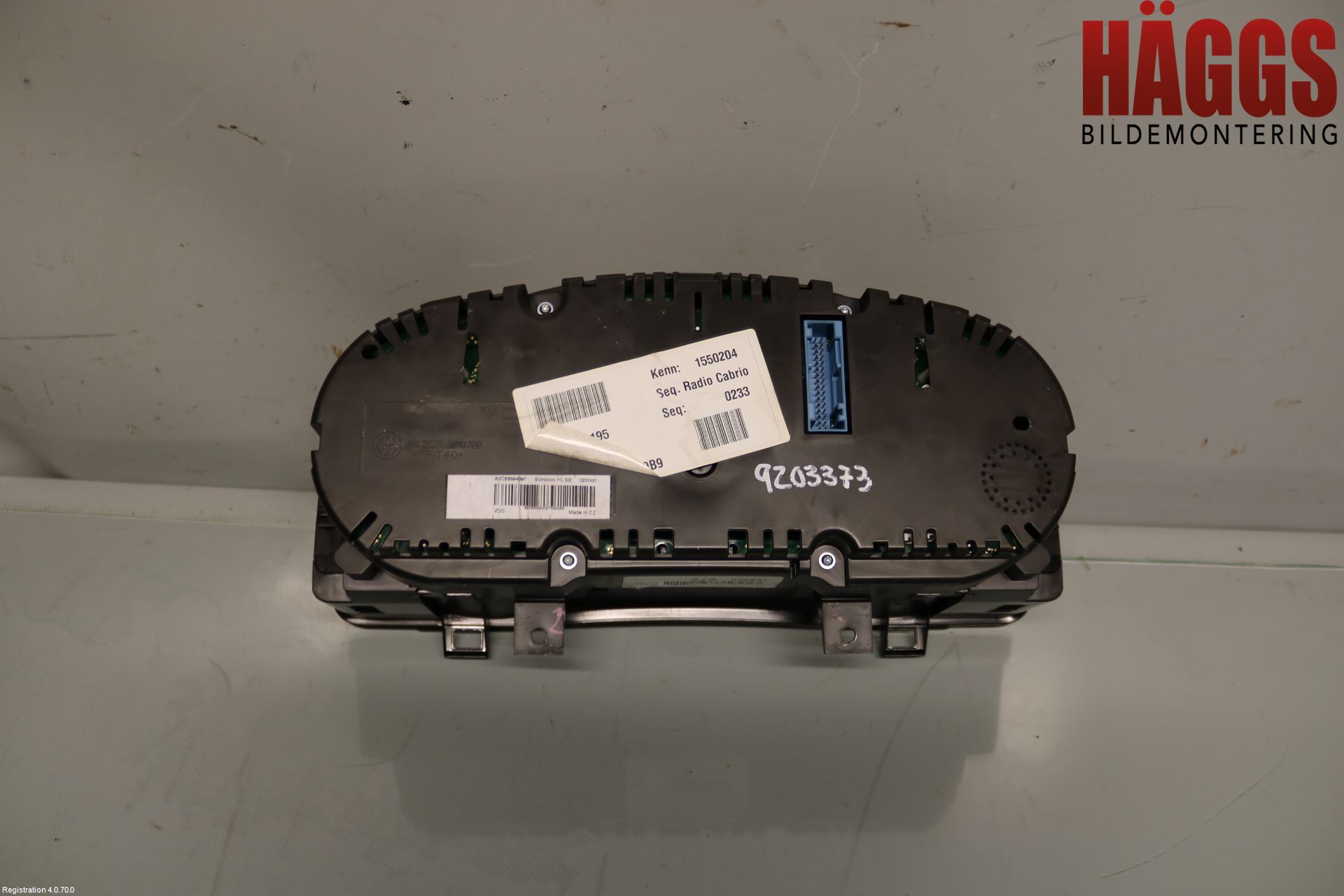 Volkswagen VW SCIROCCO 09-17 Instrument Komb