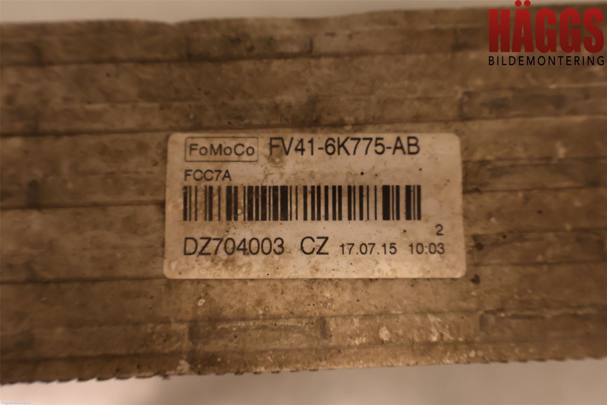 Ford KUGA 13-16 Laddluft-Intercooler Kyl