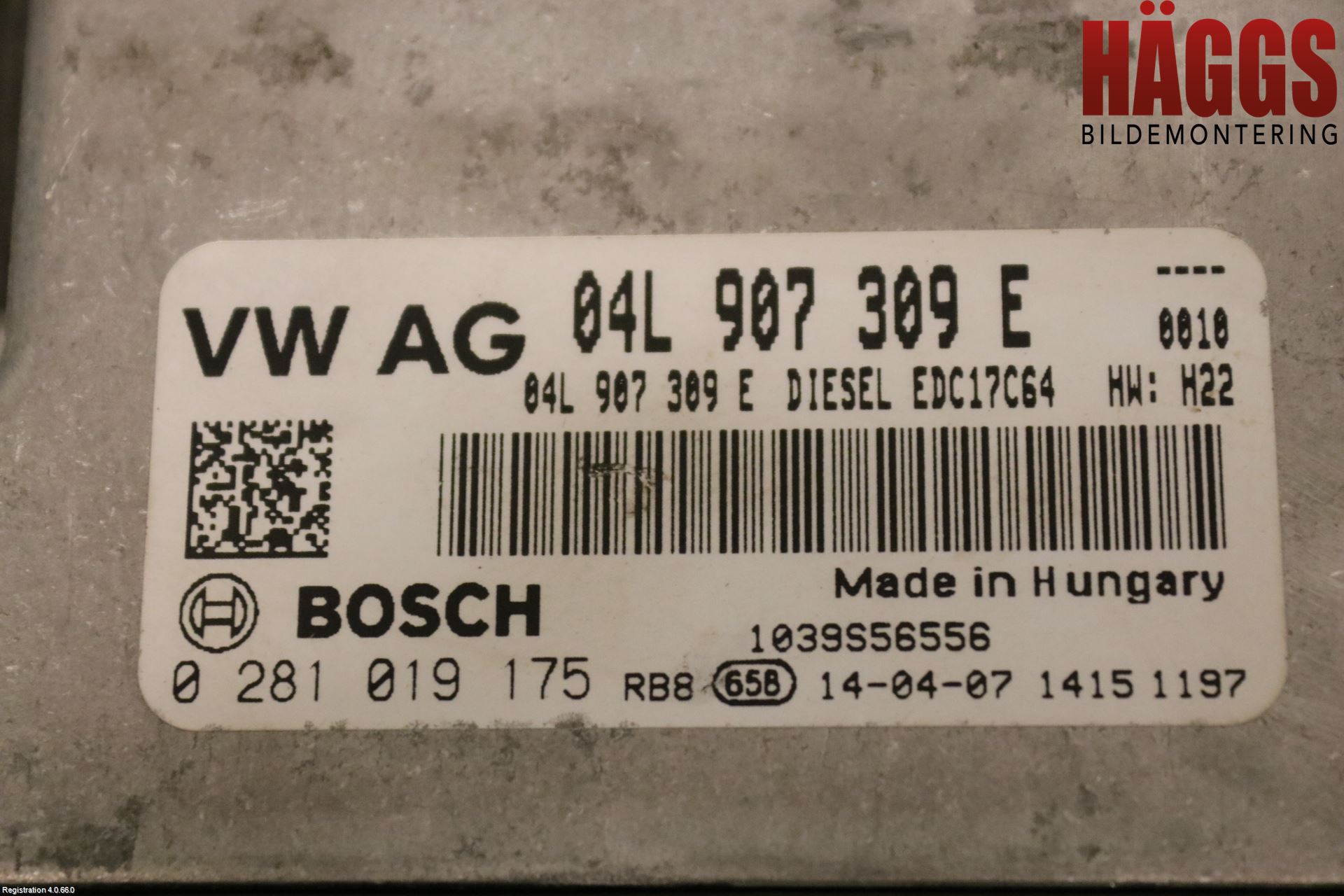 Volkswagen VW GOLF / E-GOLF VII 13-20 Styrenhet Insprut Bensin