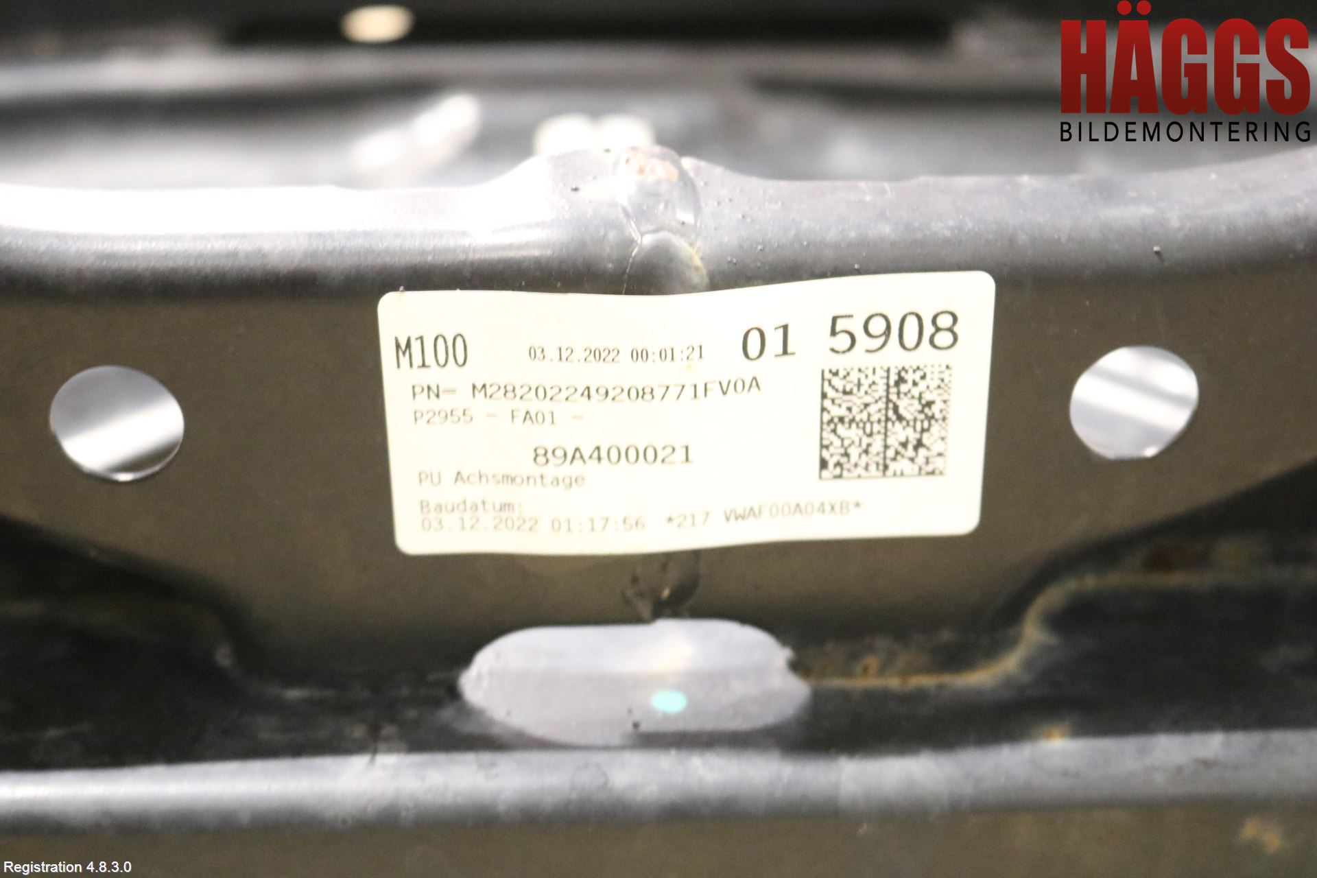 Audi Q4 E-TRON FZ 22- Framvagnsbalk