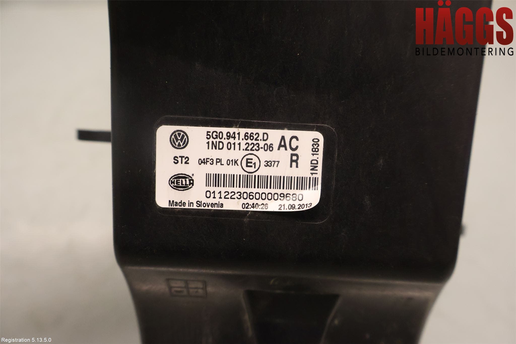 Volkswagen VW GOLF / E-GOLF VII 13-20 Dimljus-Varselljus Fram