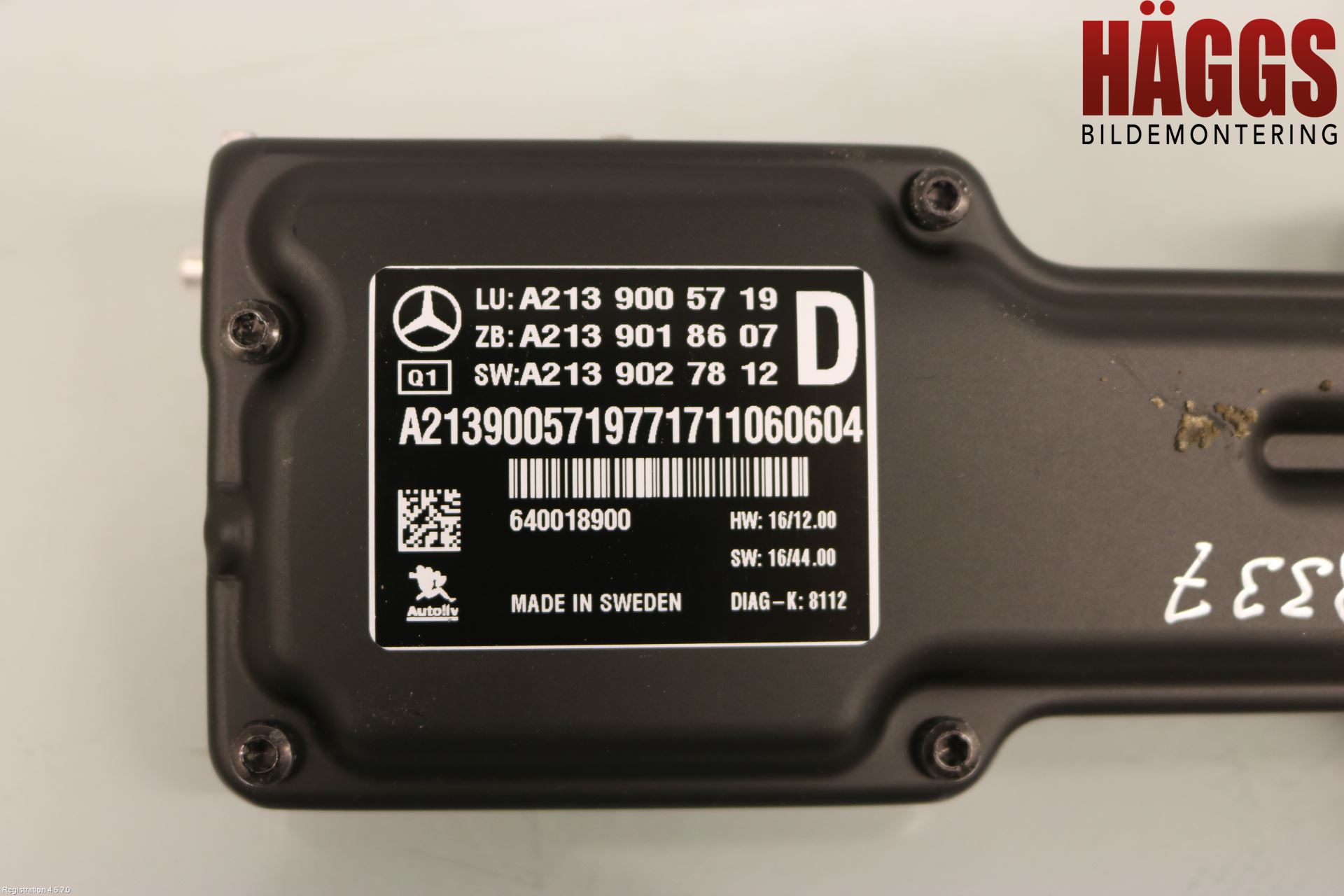 Mercedes-Benz MB E-KLASS (W213) 16-23 Sensor Aktivt Kollisionsskydd