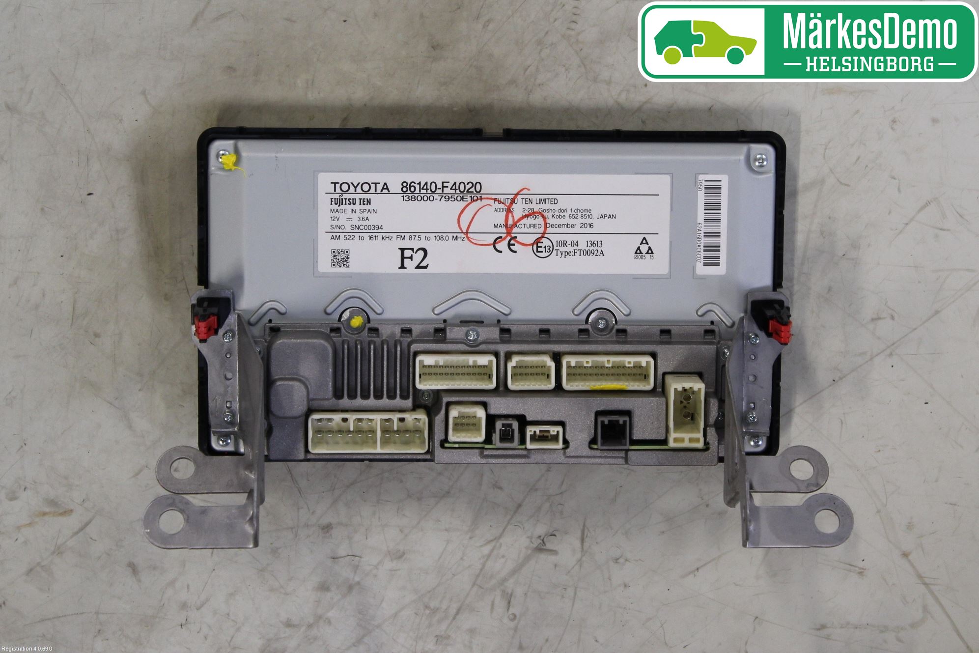 Toyota C-HR 16-23 Multifunktionsdisplay