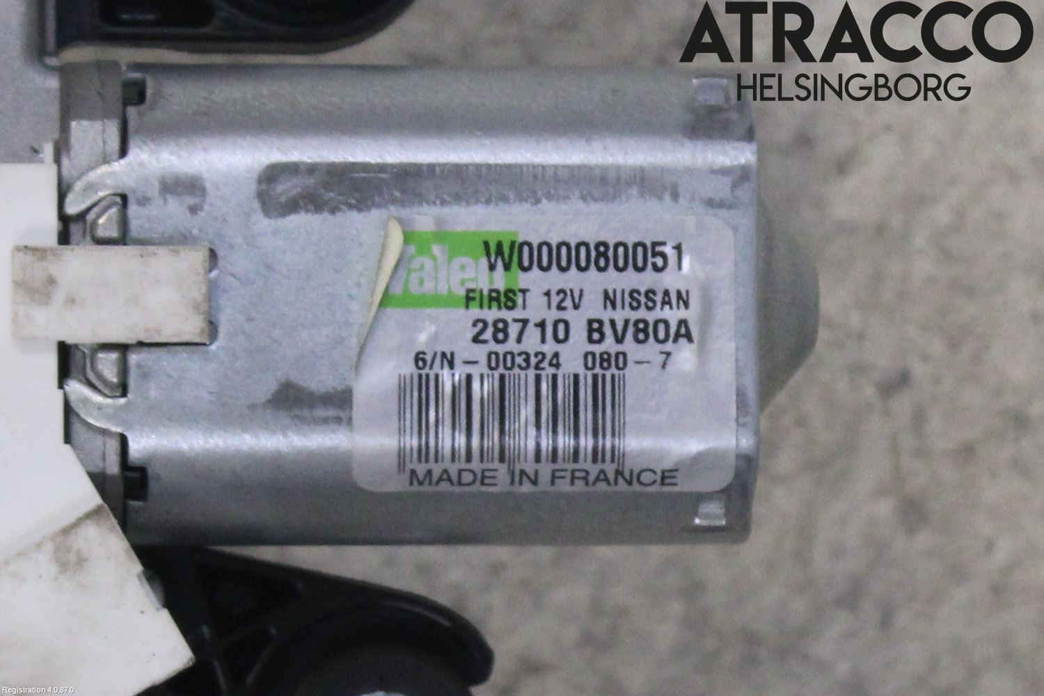 Nissan JUKE 14-19 Torkarmotor Baklucka