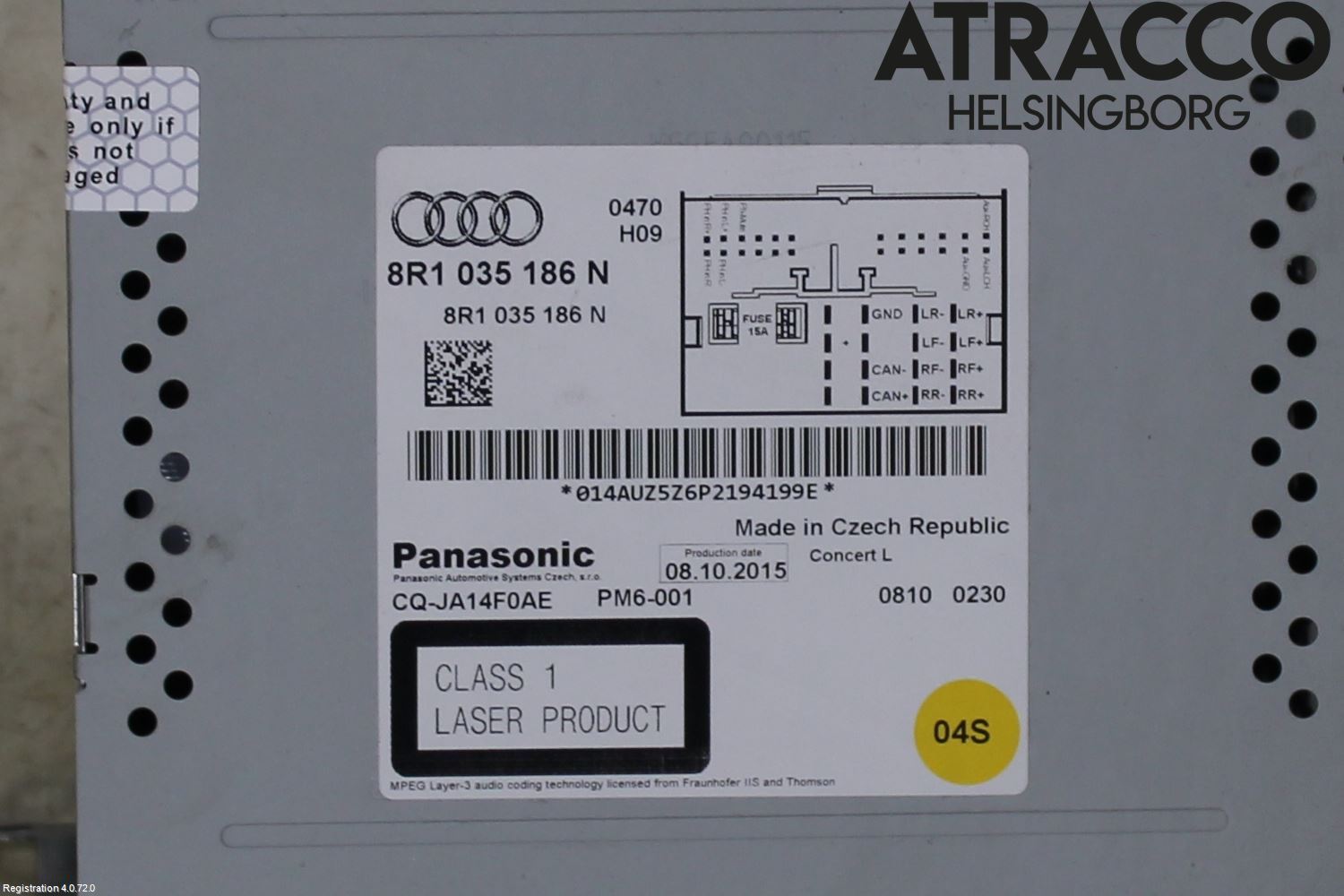 Audi Q5 09-16 Cd Radio - Multimediapanel