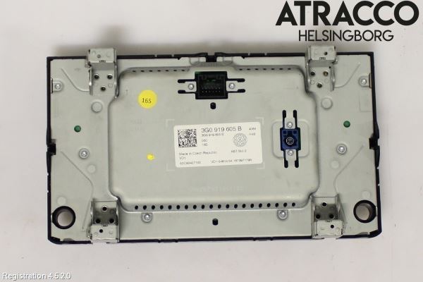 Volkswagen VW GOLF / E-GOLF VII 13-20 Multifunktionsdisplay