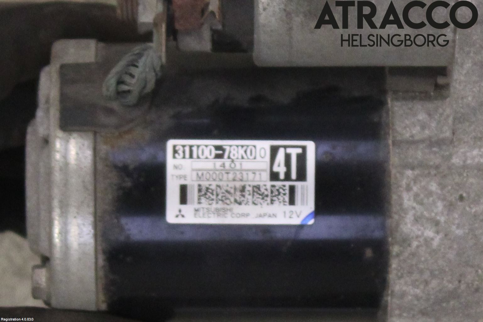 Suzuki KIZASHI Startmotor