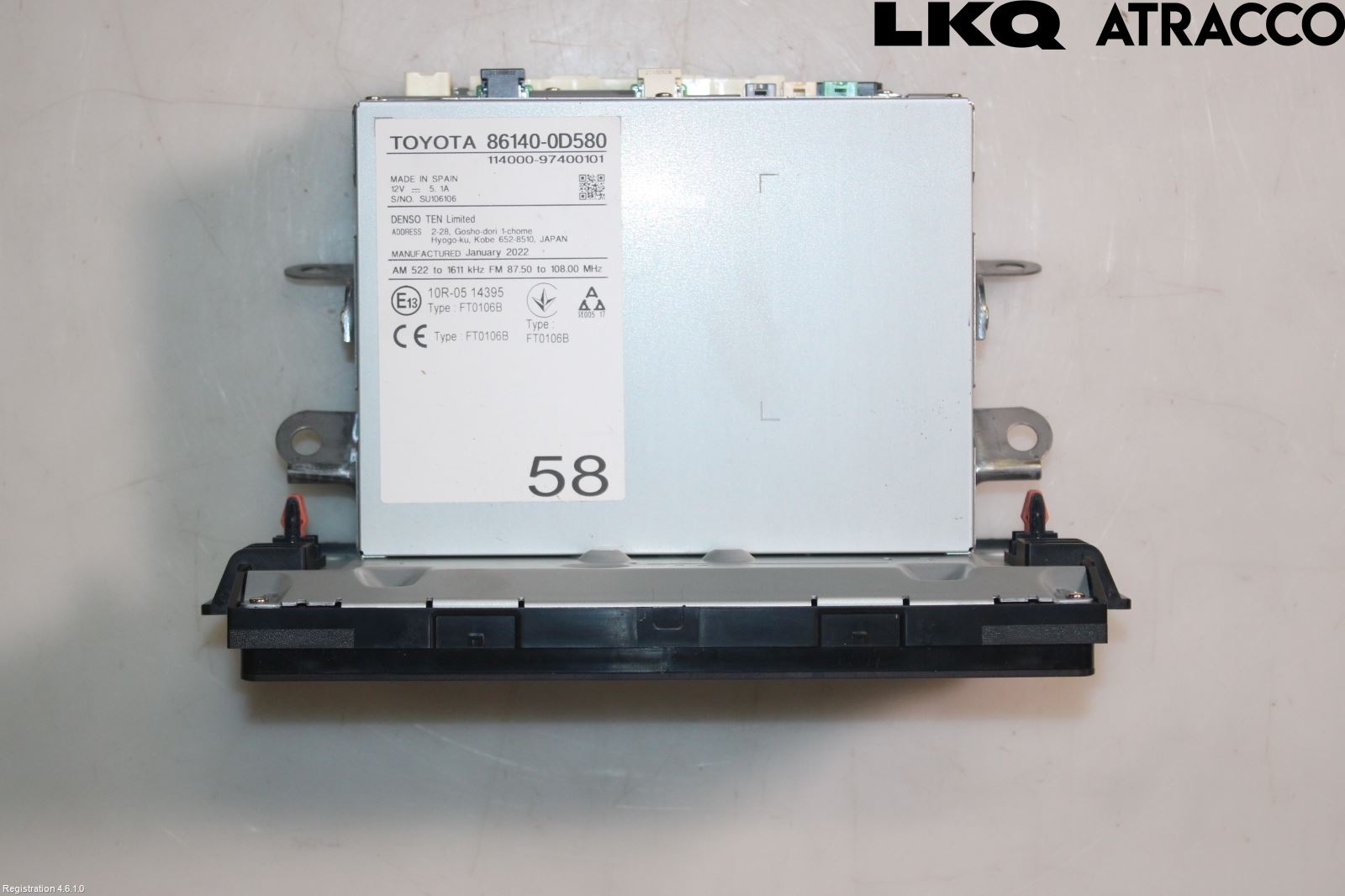 Toyota YARIS XP21 20- Cd Radio - Multimediapanel