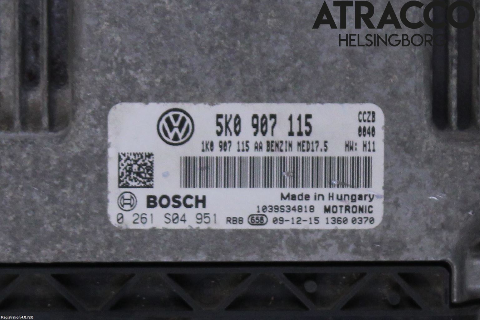 Volkswagen VW GOLF VI 09-13 Styrenhet Insprut Bensin