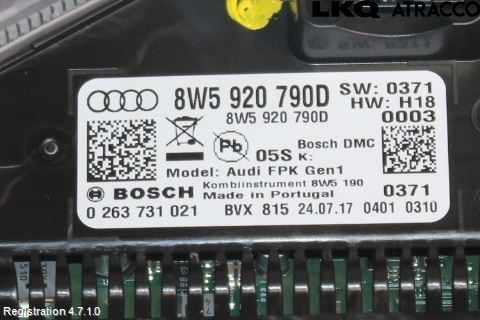 Audi A5 17- Instrument Komb