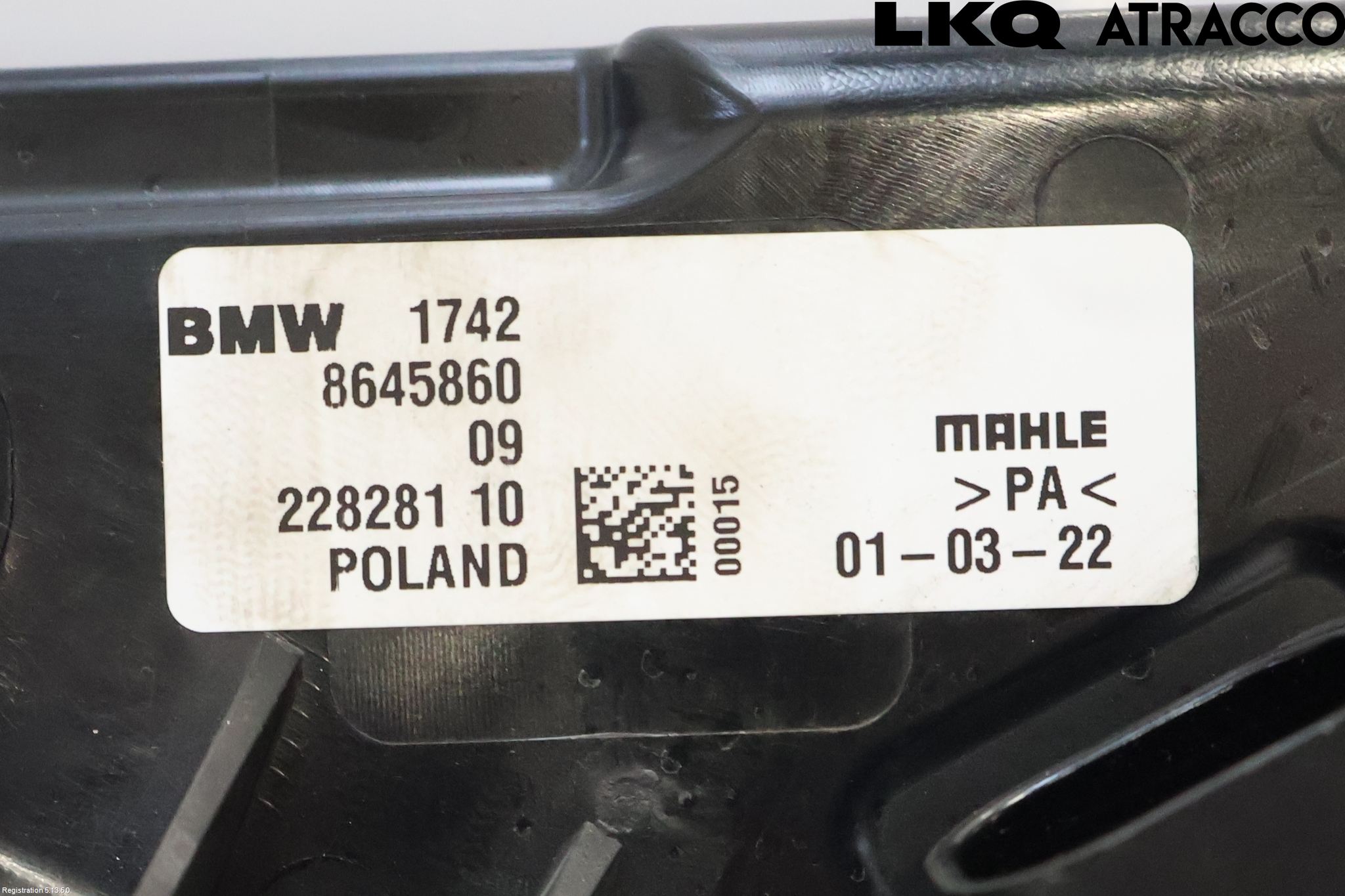 Mini COUNTRYMAN F60 17-23 Kylfläkt El
