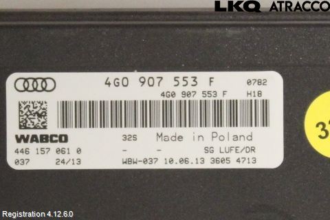 Audi A6 ALLROAD 12-18 Styrenhet Fjädring