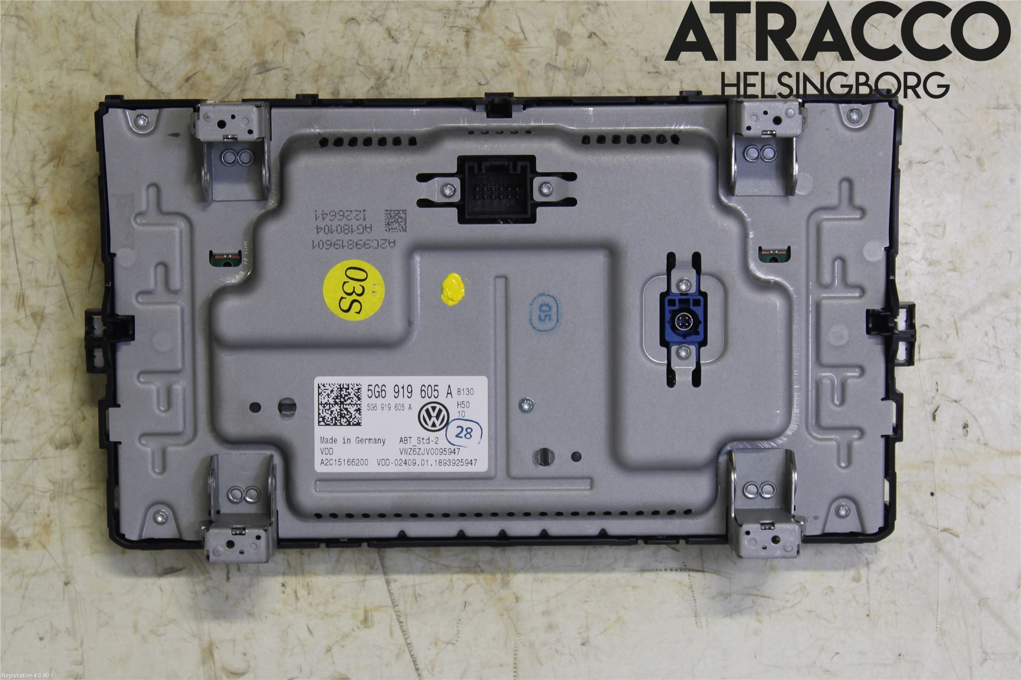 Volkswagen VW GOLF / E-GOLF VII 13-20 Multifunktionsdisplay