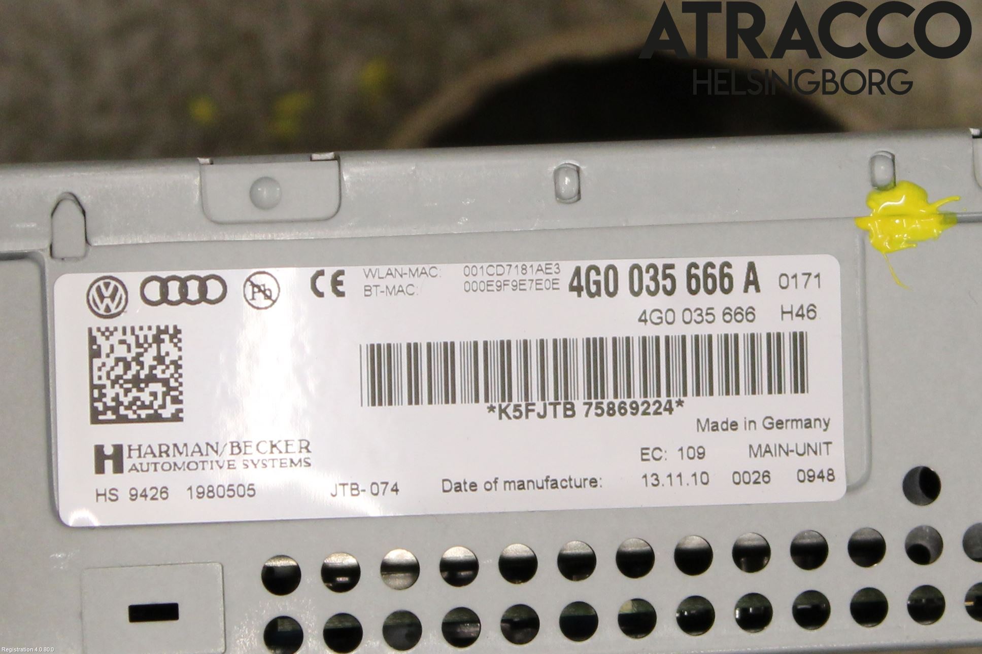 Audi A7/S7 4G 11-17 Cd Radio - Multimediapanel