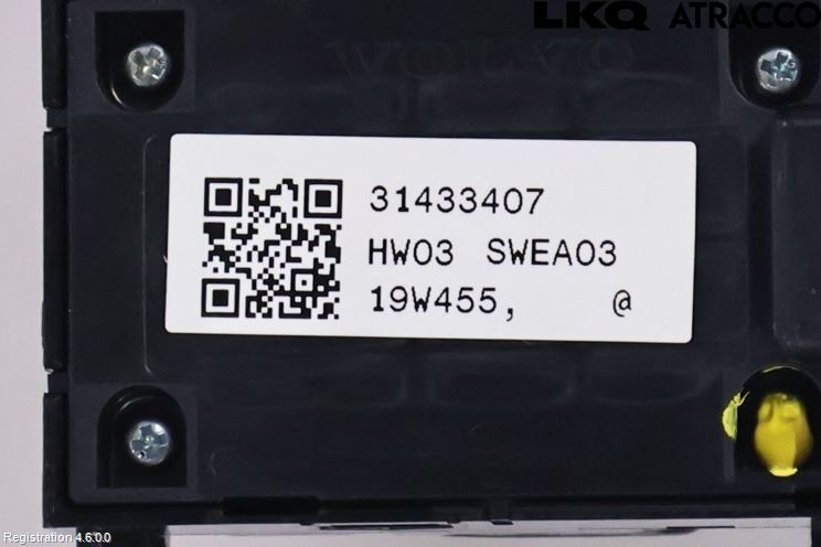 Volvo V60 19- Strömställare Elhiss