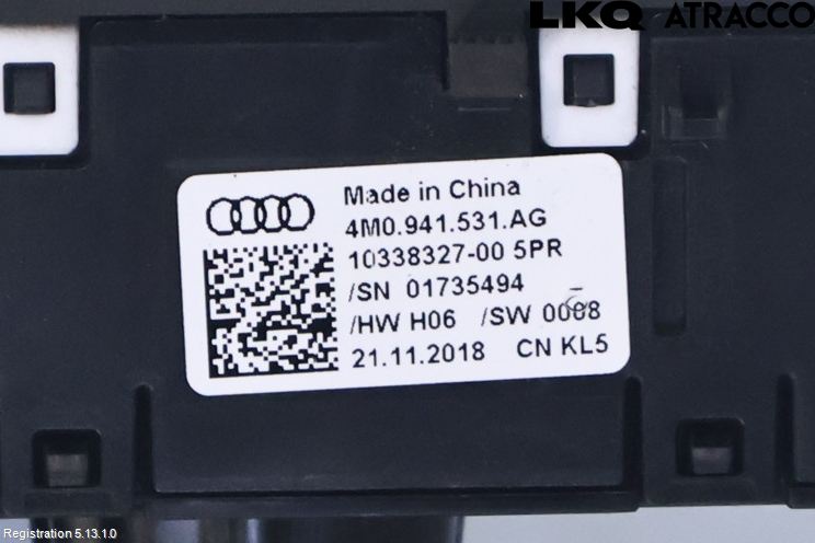 Audi A4 ALLROAD 17- Strömställare Ljus