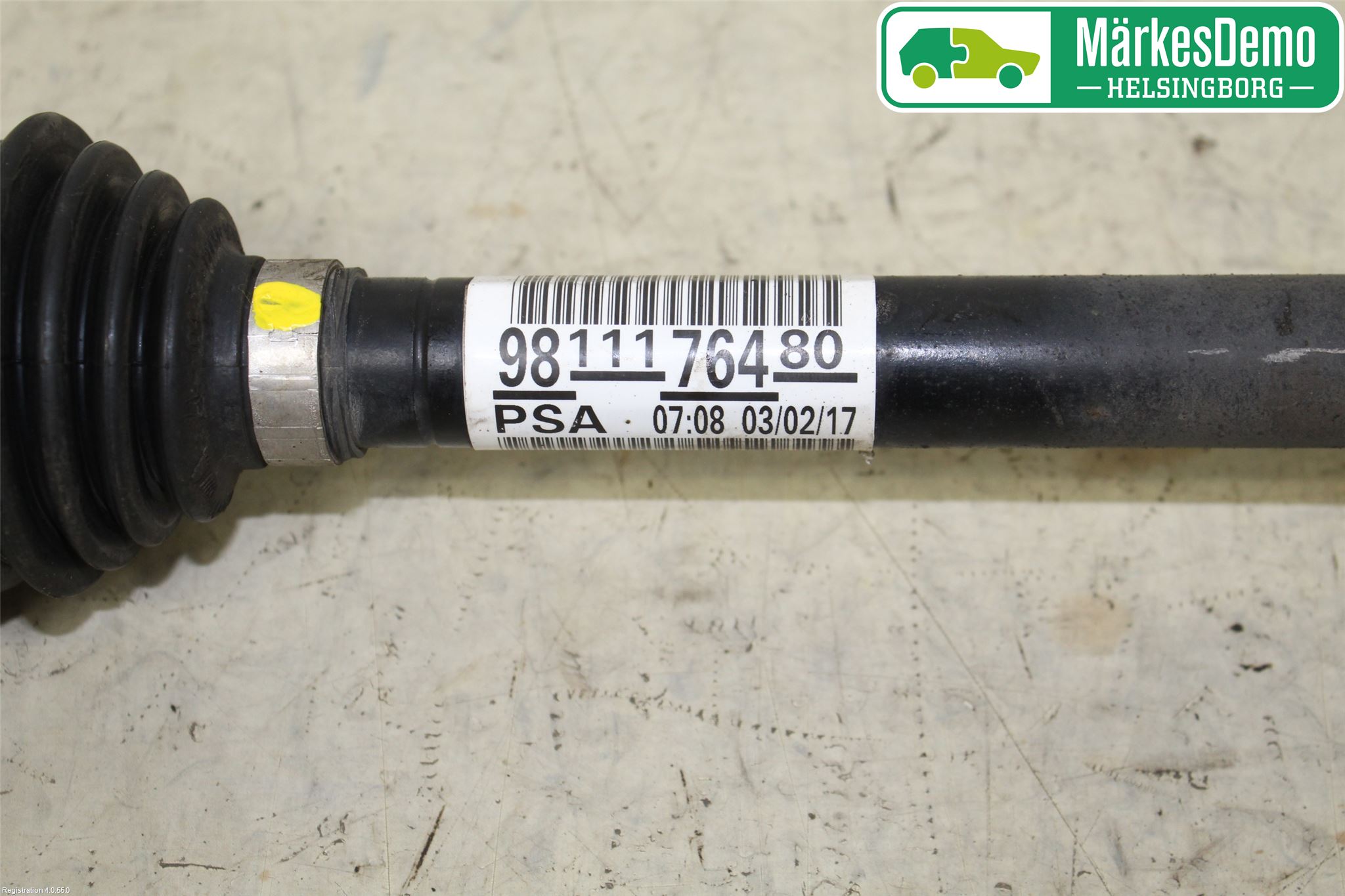 Peugeot 3008 17-24 Drivaxel Fram Höger