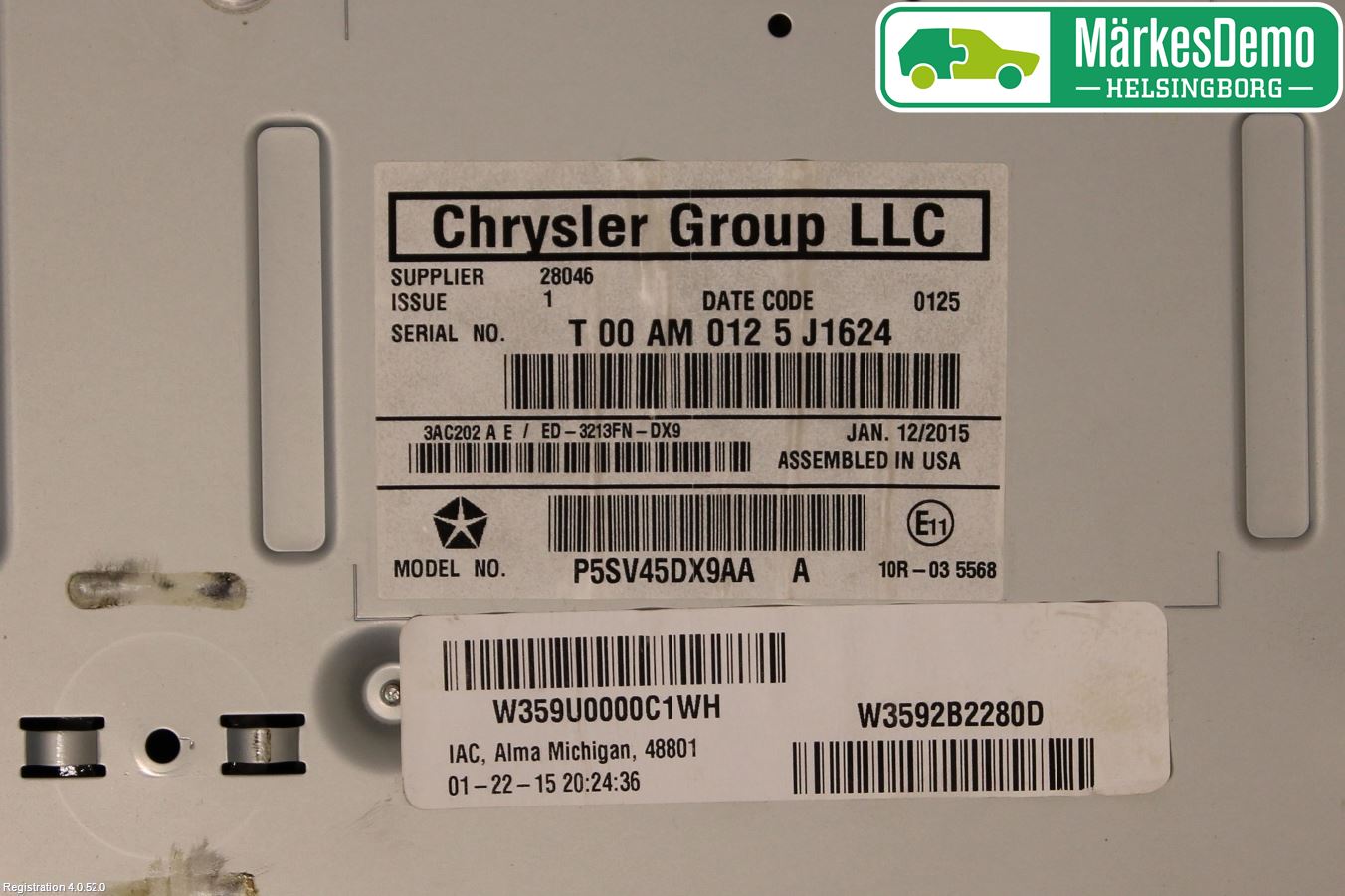 Lancia VOYAGER Bildskärm