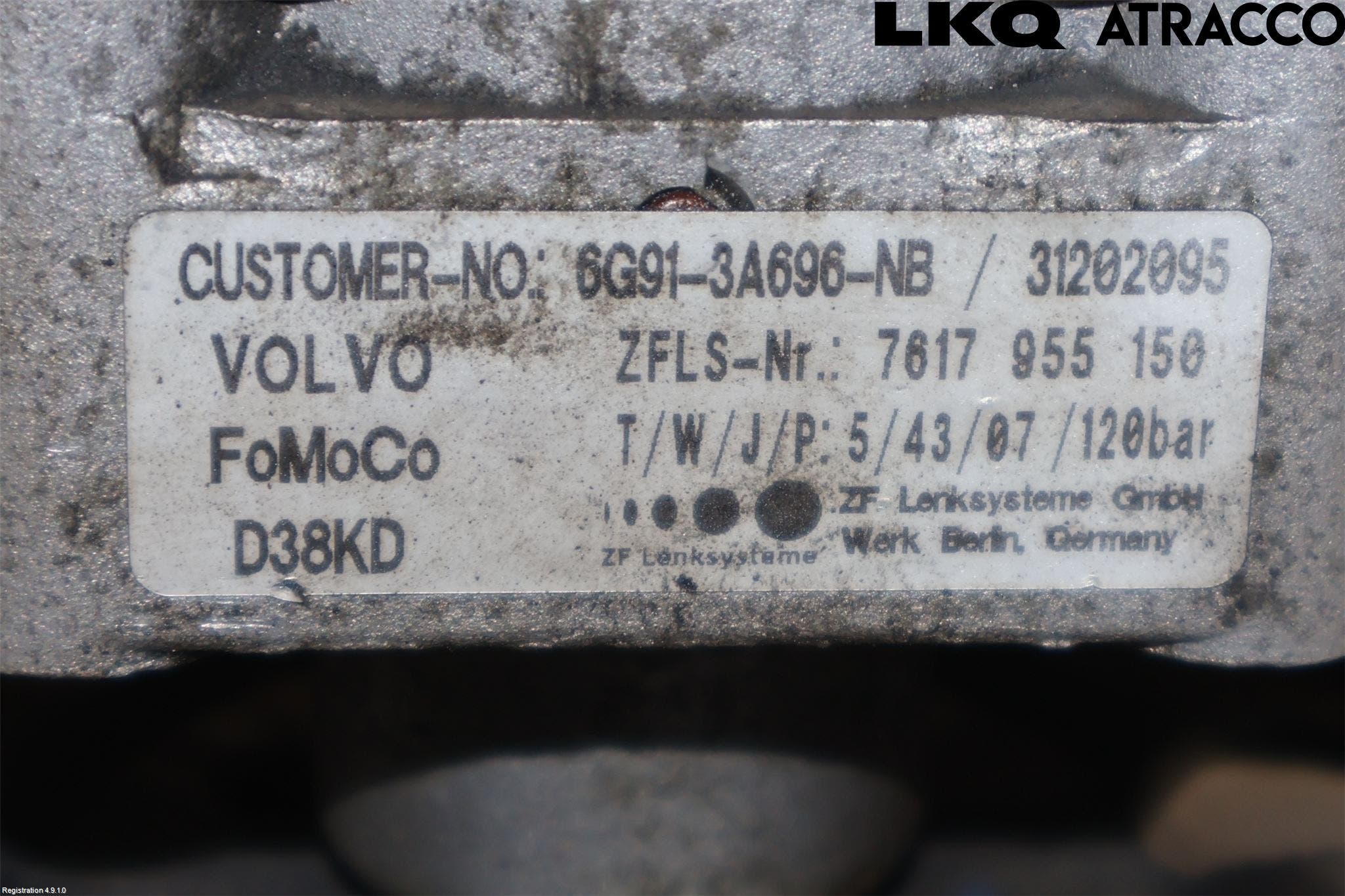 Volvo V70 08-13 Styrservopump