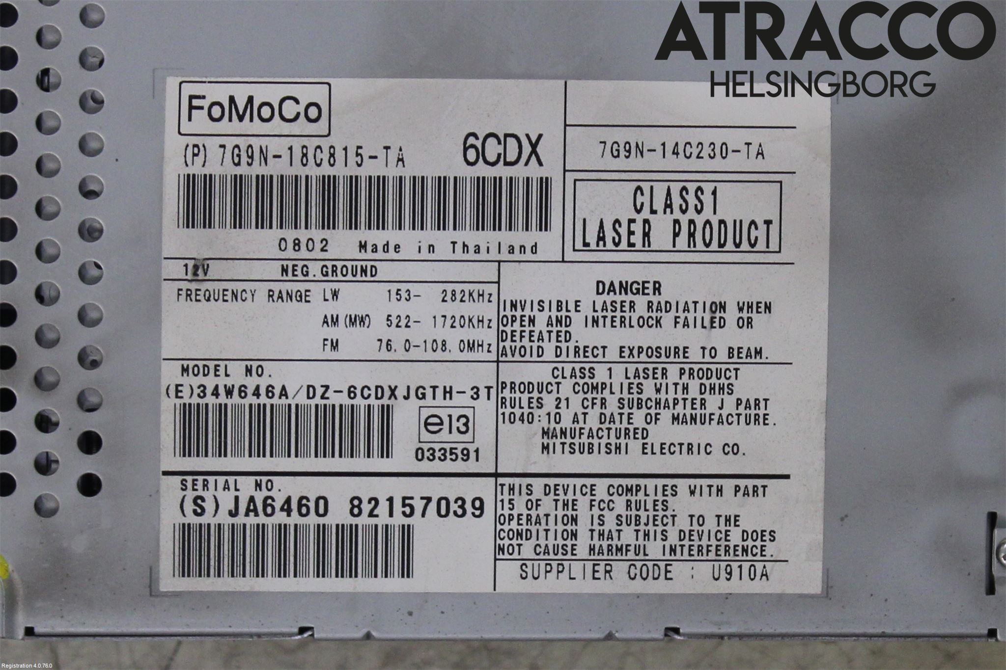 Jaguar XF 08-15 Cd Radio - Multimediapanel