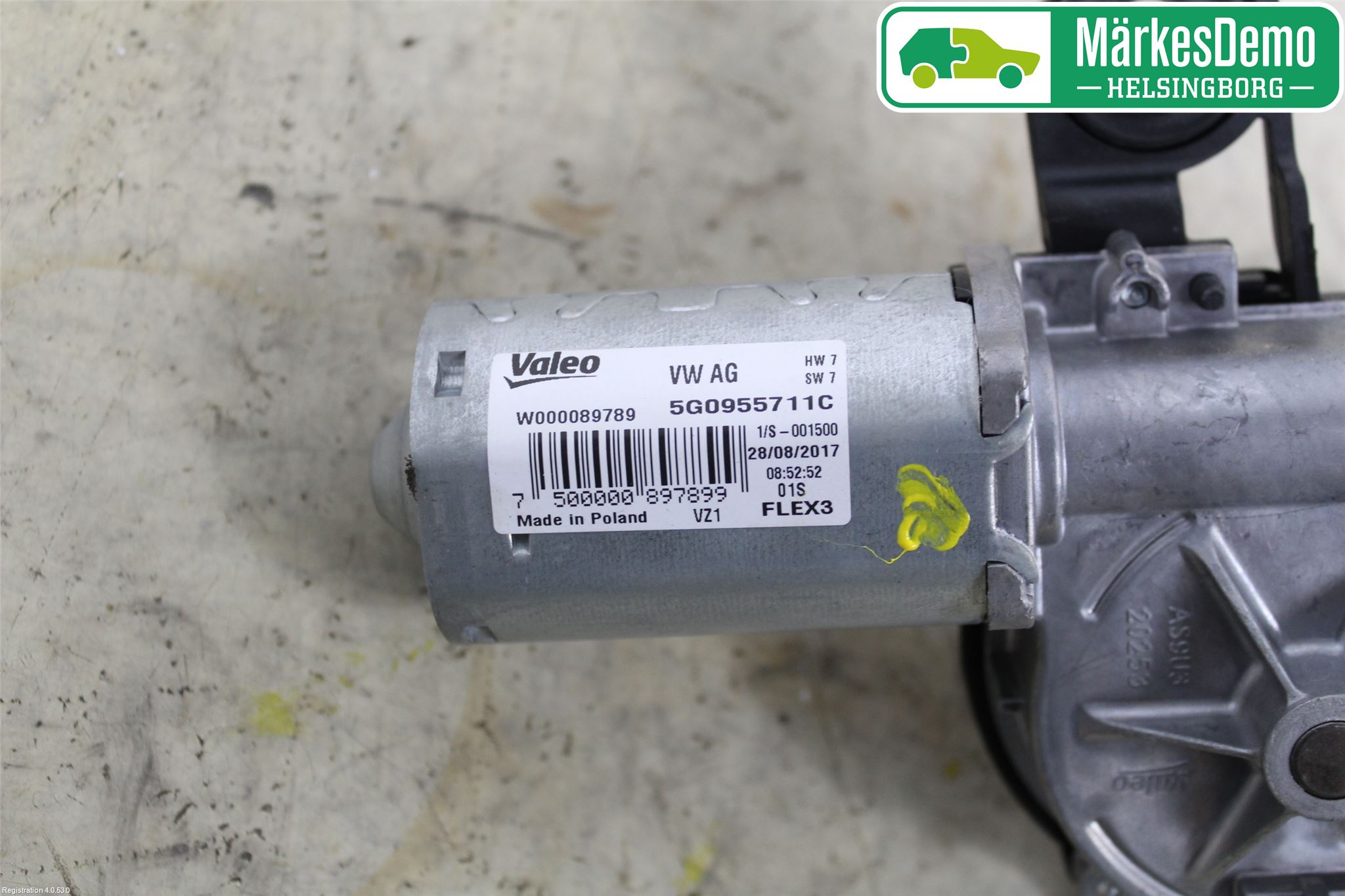 Volkswagen VW PASSAT 15-19 Torkarmotor Baklucka