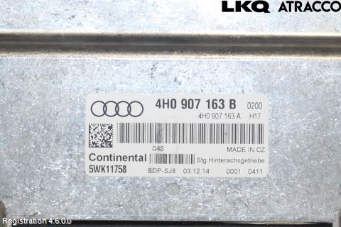 Audi A8/S8 4H 10-17 Styrenhet Fyrhjulsdrift