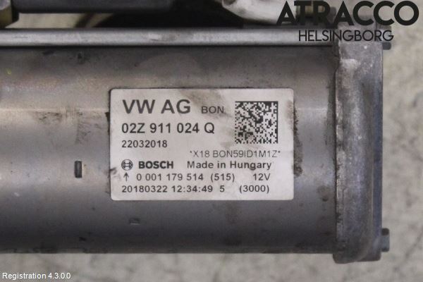 Volkswagen VW PASSAT 15-19 Startmotor