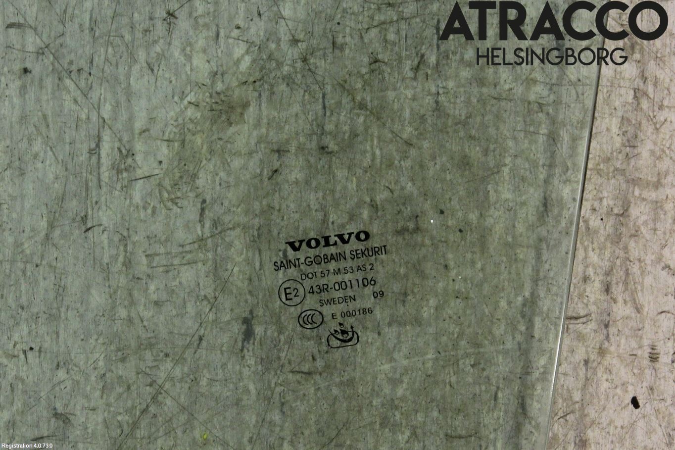 Volvo S40 08-12 Dörruta Fram Vänster