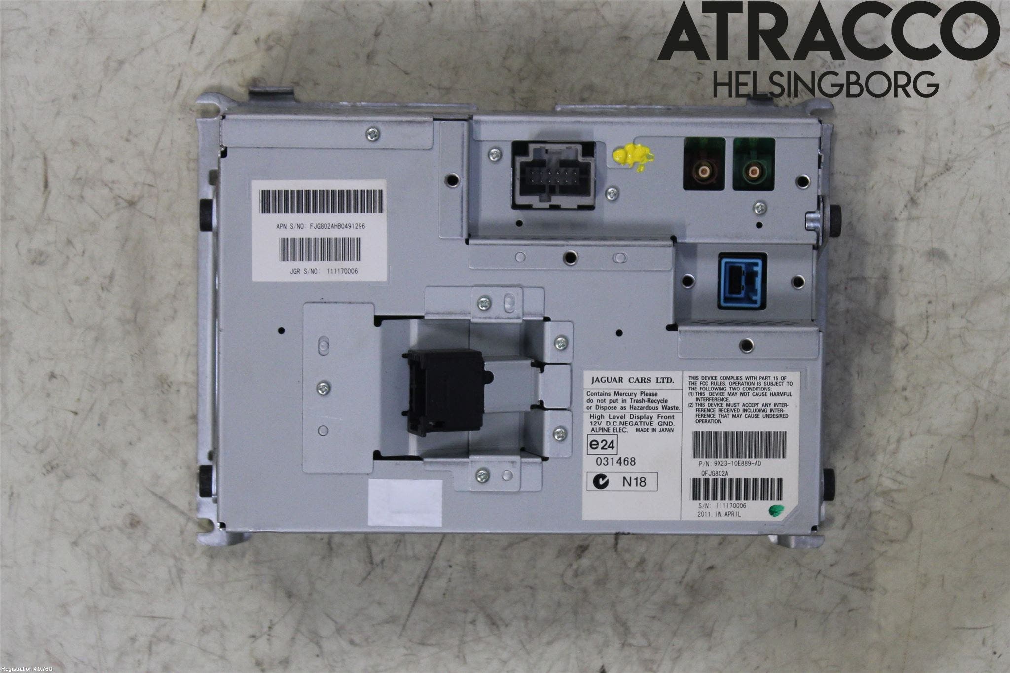 Jaguar XF 08-15 Bildskärm