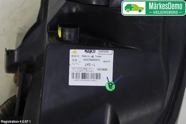 Fiat FIORINO Strålkastare Vänster