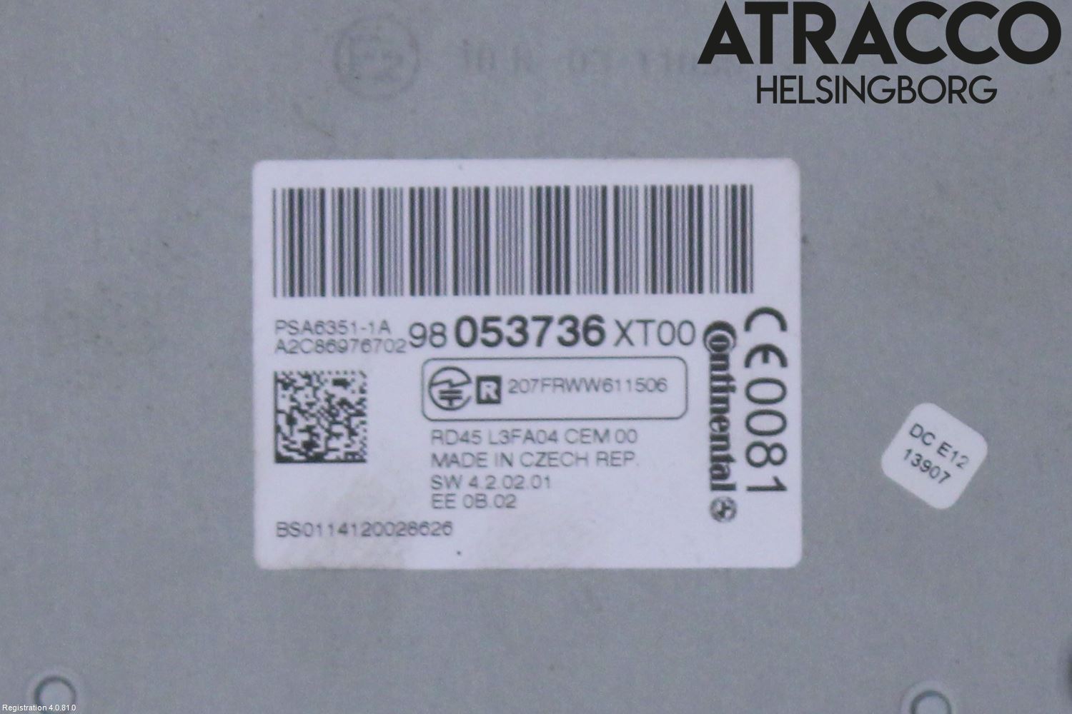 Citroen C3 10-17 Cd Radio - Multimediapanel