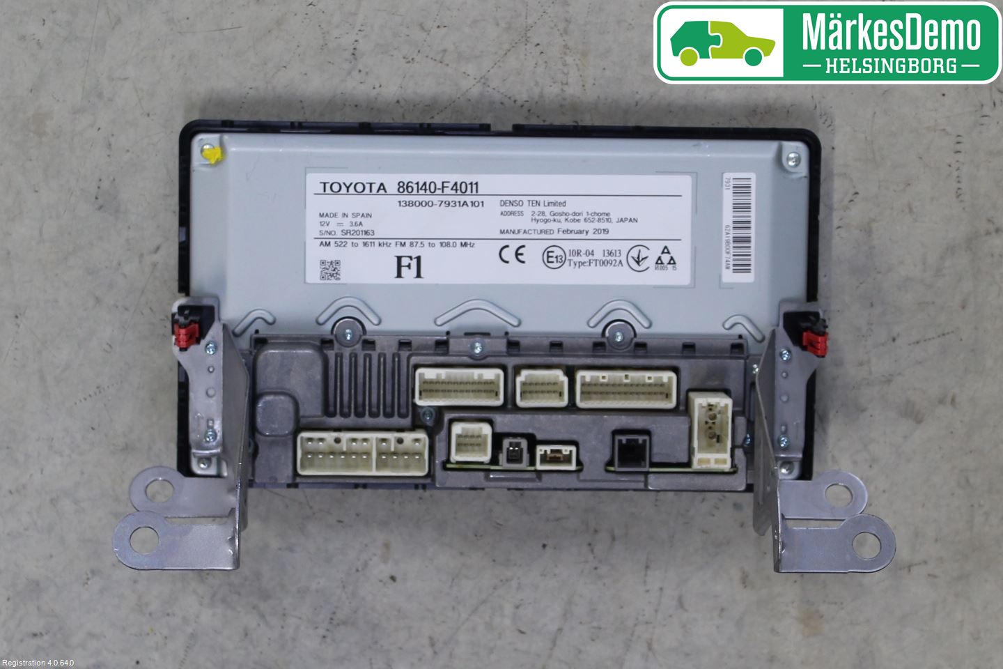 Toyota C-HR 16-23 Multifunktionsdisplay