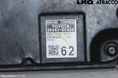 Toyota VERSO 09-18 Styrenhet Insprut Bensin
