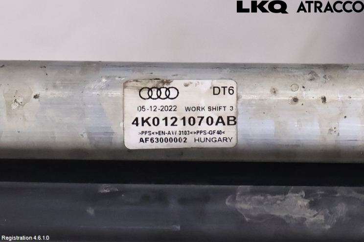 Audi A6 F2/C8 19- Kylarslang