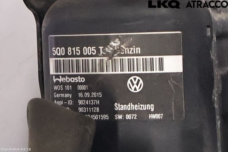 Volkswagen VW GOLF / E-GOLF VII 13-20 Bensinvärmare