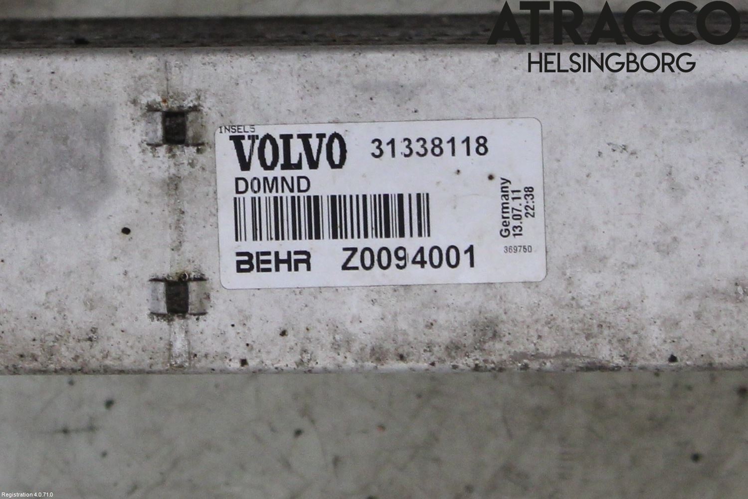 Volvo V50 08-12 Laddluft-Intercooler Kyl