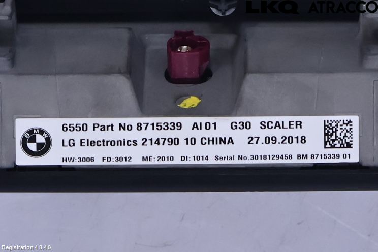 BMW 5 G30/G31/F90 17-23 Multifunktionsdisplay