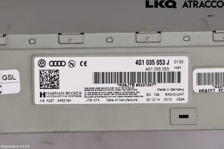 Audi A8/S8 4H 10-17 Radio