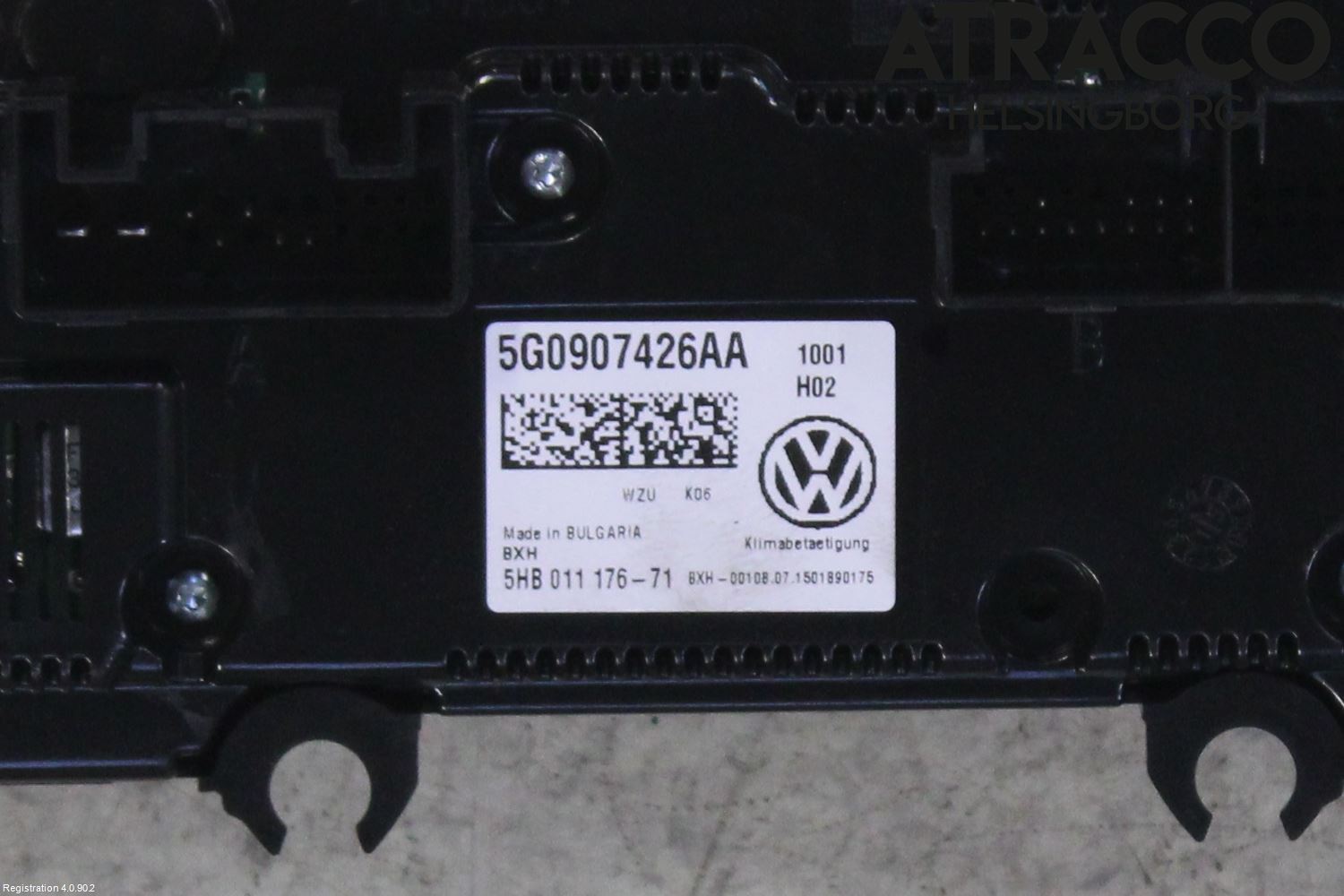 Volkswagen VW GOLF / E-GOLF VII 13-20 Ac Styrenhet Ac Manöveren