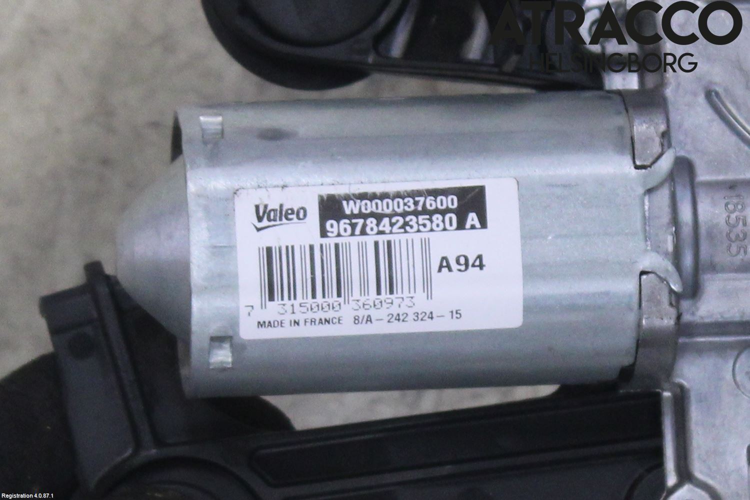 Peugeot 2008 13-20 Torkarmotor Baklucka