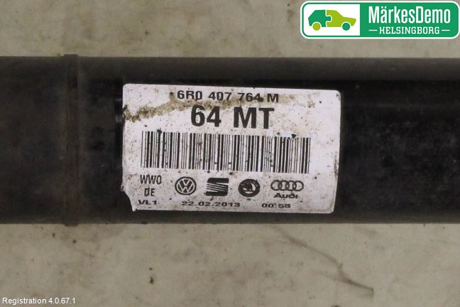 Audi A1/S1 11-18 Drivaxel Fram Höger