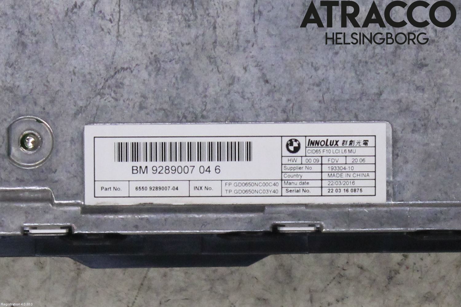 BMW 5 F10/F11/F18 09-17 Multifunktionsdisplay