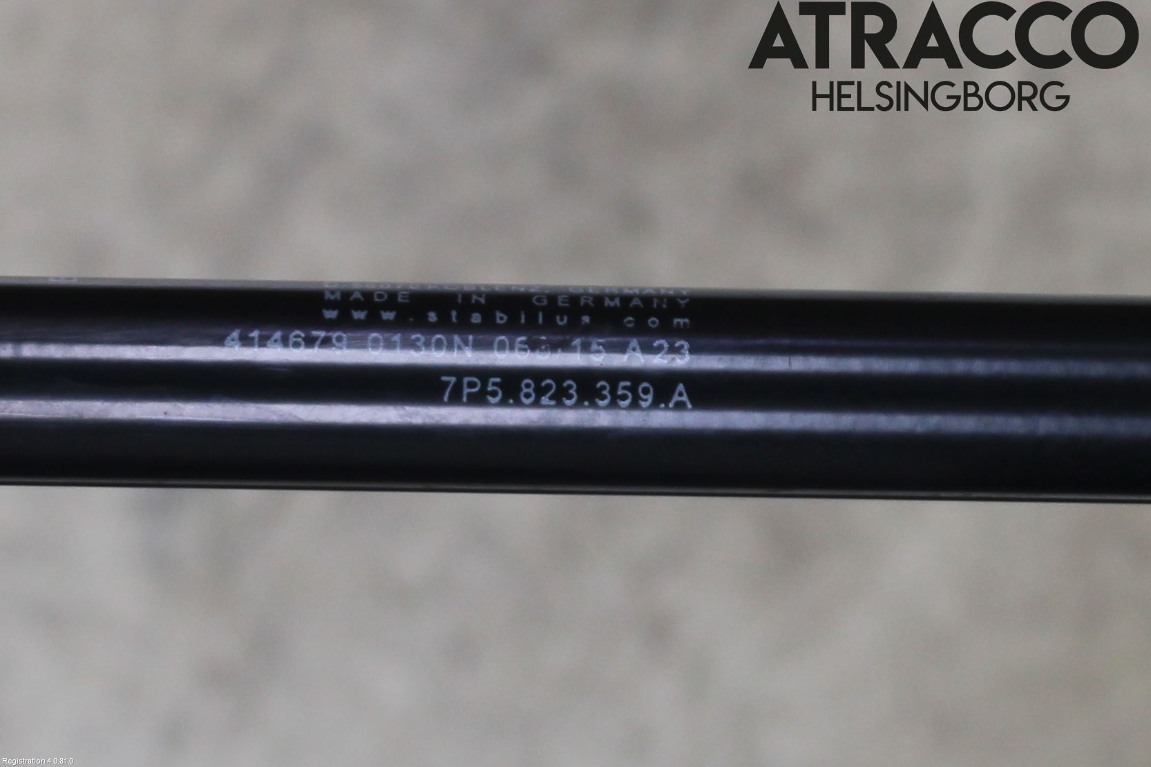 Porsche CAYENNE 03- Gasfjäder Motorhuv